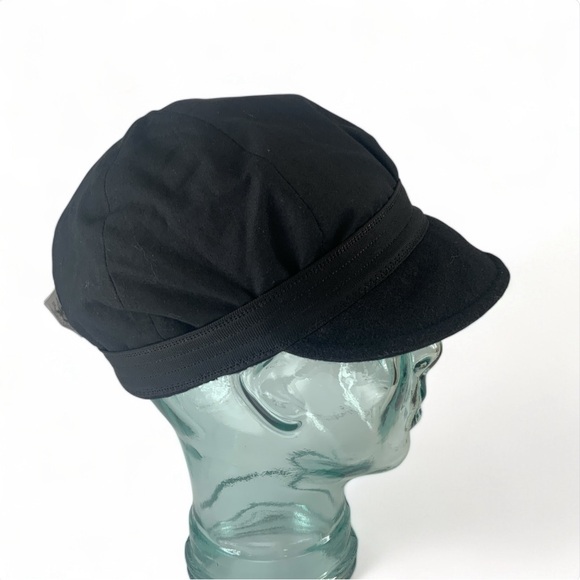 Shred Alert VTG Black Wool Snow Boarding Cadet Cap Hat - Picture 13 of 13